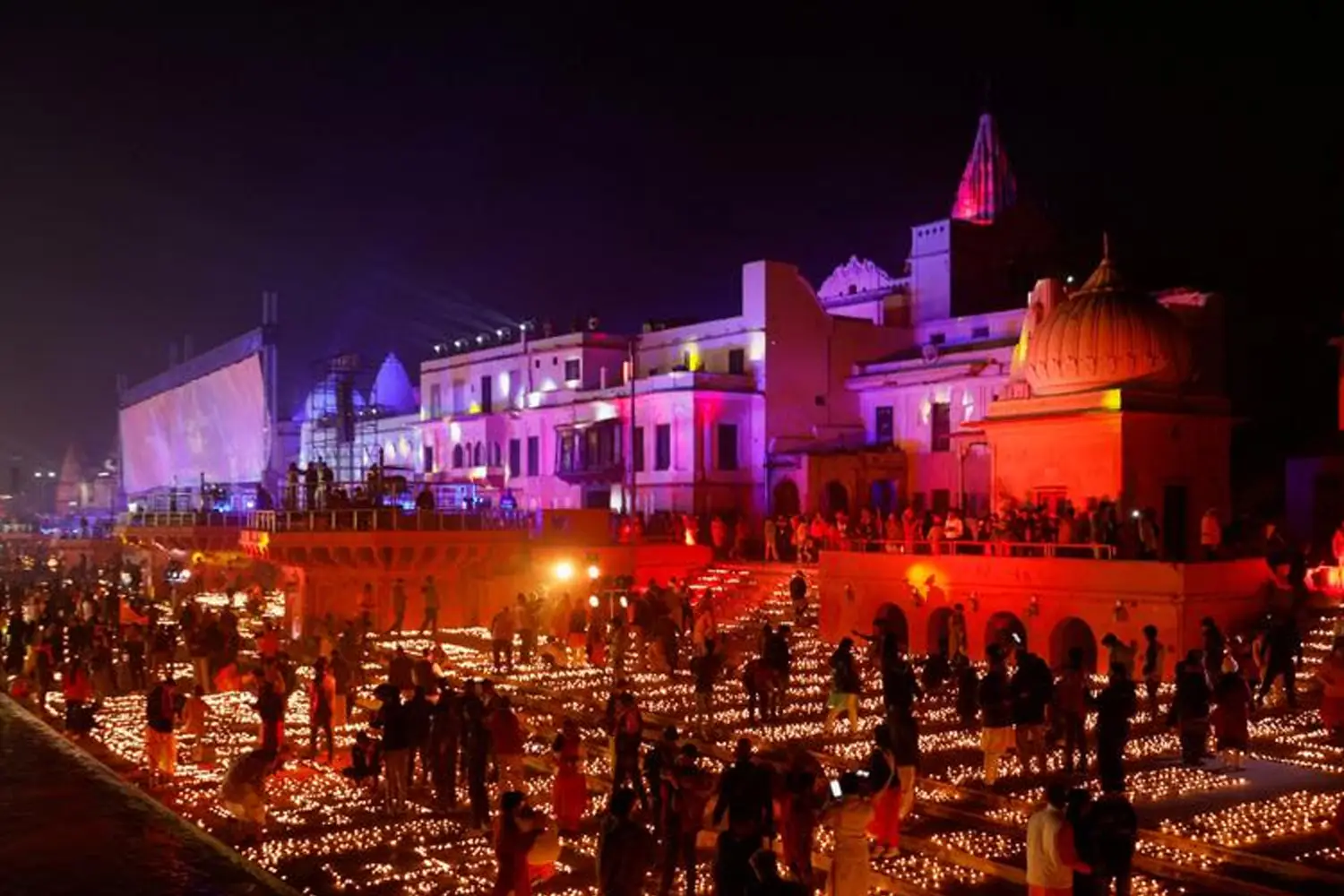 The Glow of Diyas Across the City